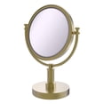 thumbnail image 1 of 8-in Vanity Top Make-Up Mirror 5X Magnification in Satin Brass, 1 of 10