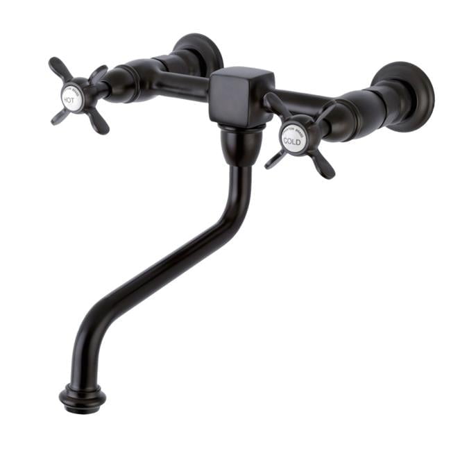 Essex Elegance Oil Rubbed Bronze Wall Mount Vessel Sink Faucet