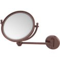 thumbnail image 1 of 8-in Wall Mounted Make-Up Mirror 3X Magnification in Antique Copper, 1 of 11