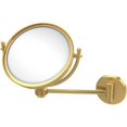 thumbnail image 1 of Allied Brass  8-inch Wall-mounted Makeup Mirror with 3x Magnification Polished Brass, 1 of 5