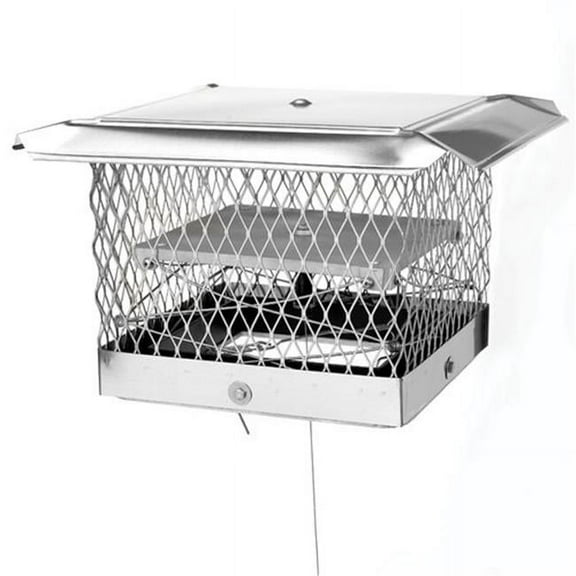 8 in. x 17 in. II Chimney Cap-Damper