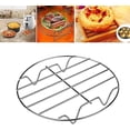 thumbnail image 1 of 8 inch Air Fryer Accessories Fit for Air Fryer Kitchen Useful Steel Single-Layer Grill Rack Grid Popular, 1 of 9
