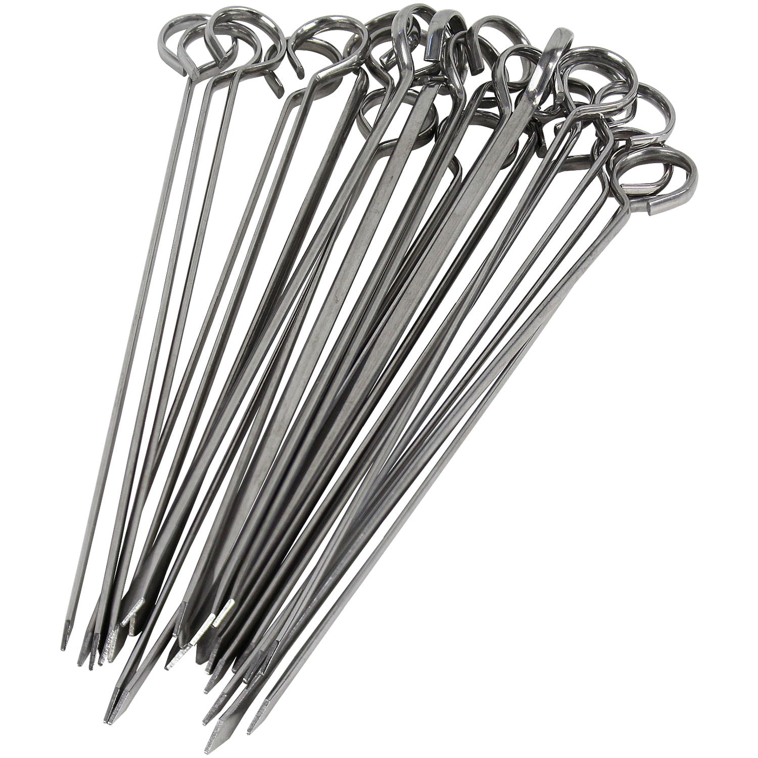 8 inch BBQ Skewers Set of 24, Used for Barbecuing Meat, Poultry