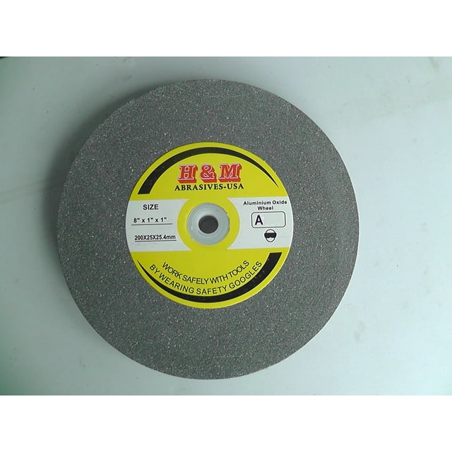 8 inch BENCH GRINDING WHEEL VITRIFIED 8" x 1" x 1" A/O IN 46 60 100