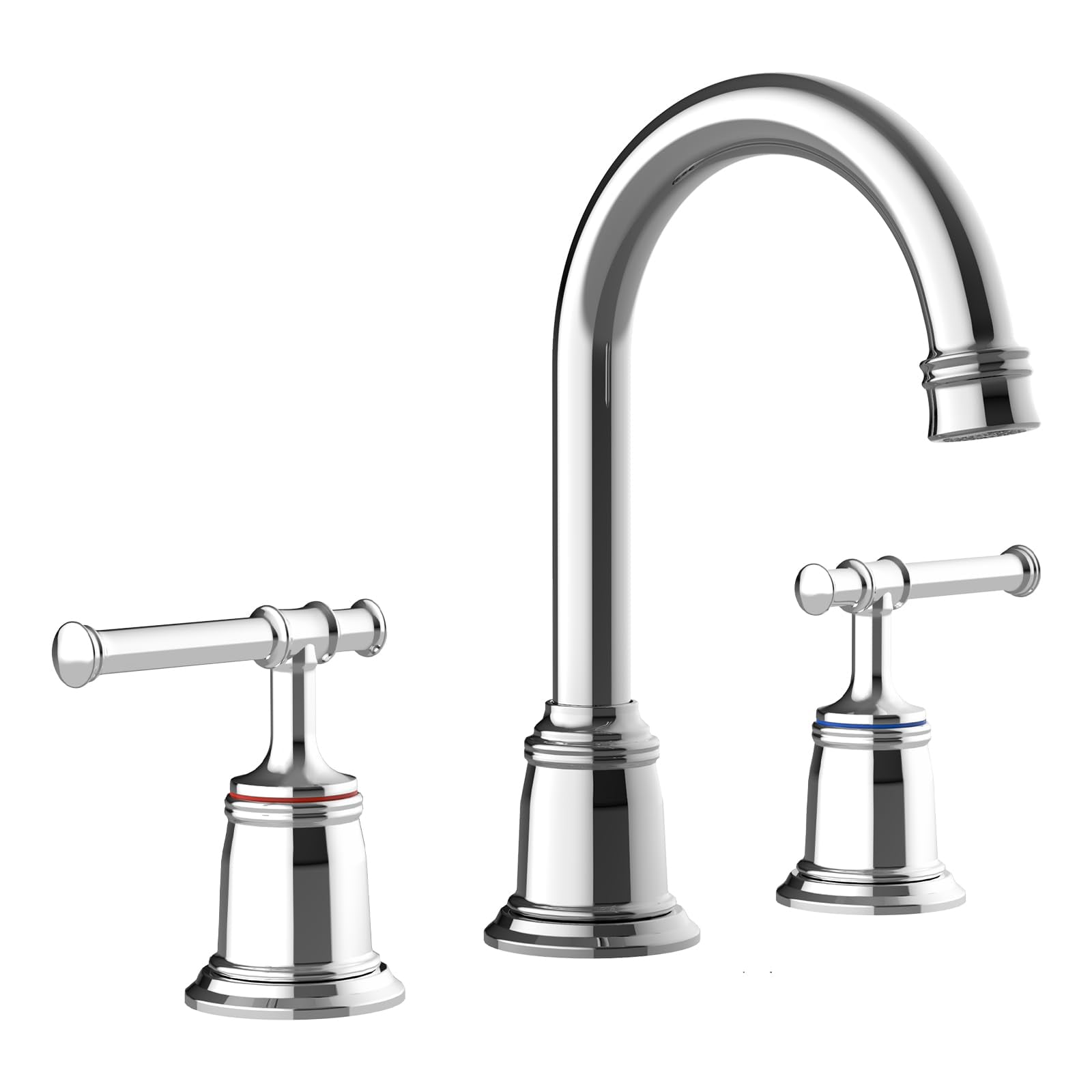 8 inch Bathroom Faucet, Bathroom faucets for Sink 3 Holes, Widespread ...