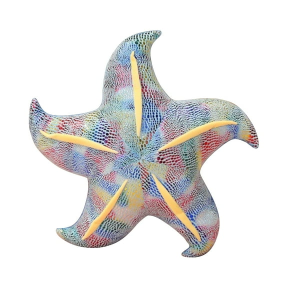 8-inch Blue Starfish Plush, Soft Sea Animal Stuffed Toy for Boys Girls, Nautical Themed Room Decor E#121 Blue