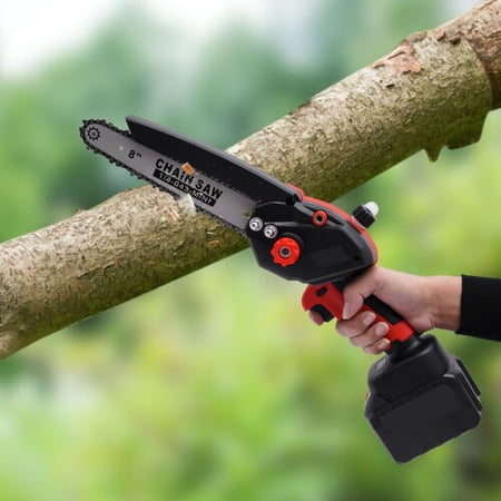 8" inch Brushless Electric Cordless Chainsaw Auto-Oil System Portable Chainsaw