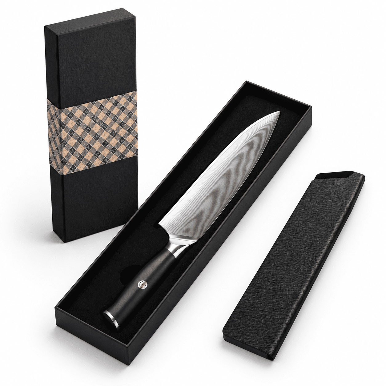8-inch Damascchef 67-layer High Carbon Stainless Steel Kitchen With G10 ...