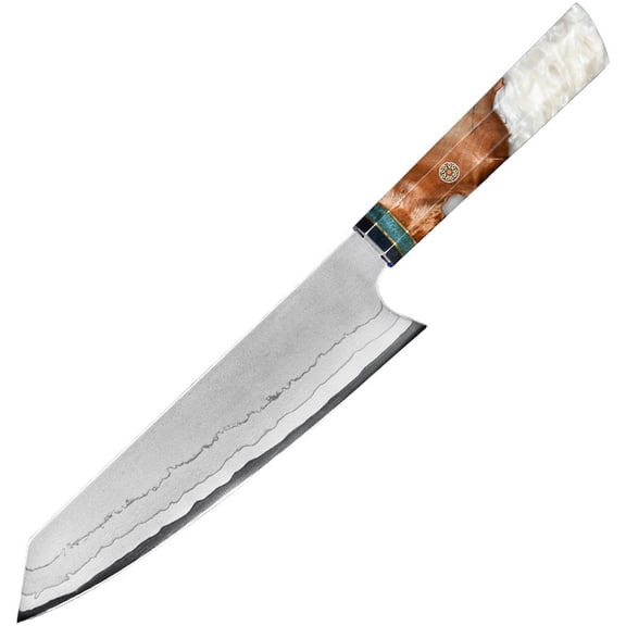 8-inch Damascus Kitchen Knives Handmade Forged 67 Layers 440C Steel Professional Chef Knife with Octagonal Wooden Handle