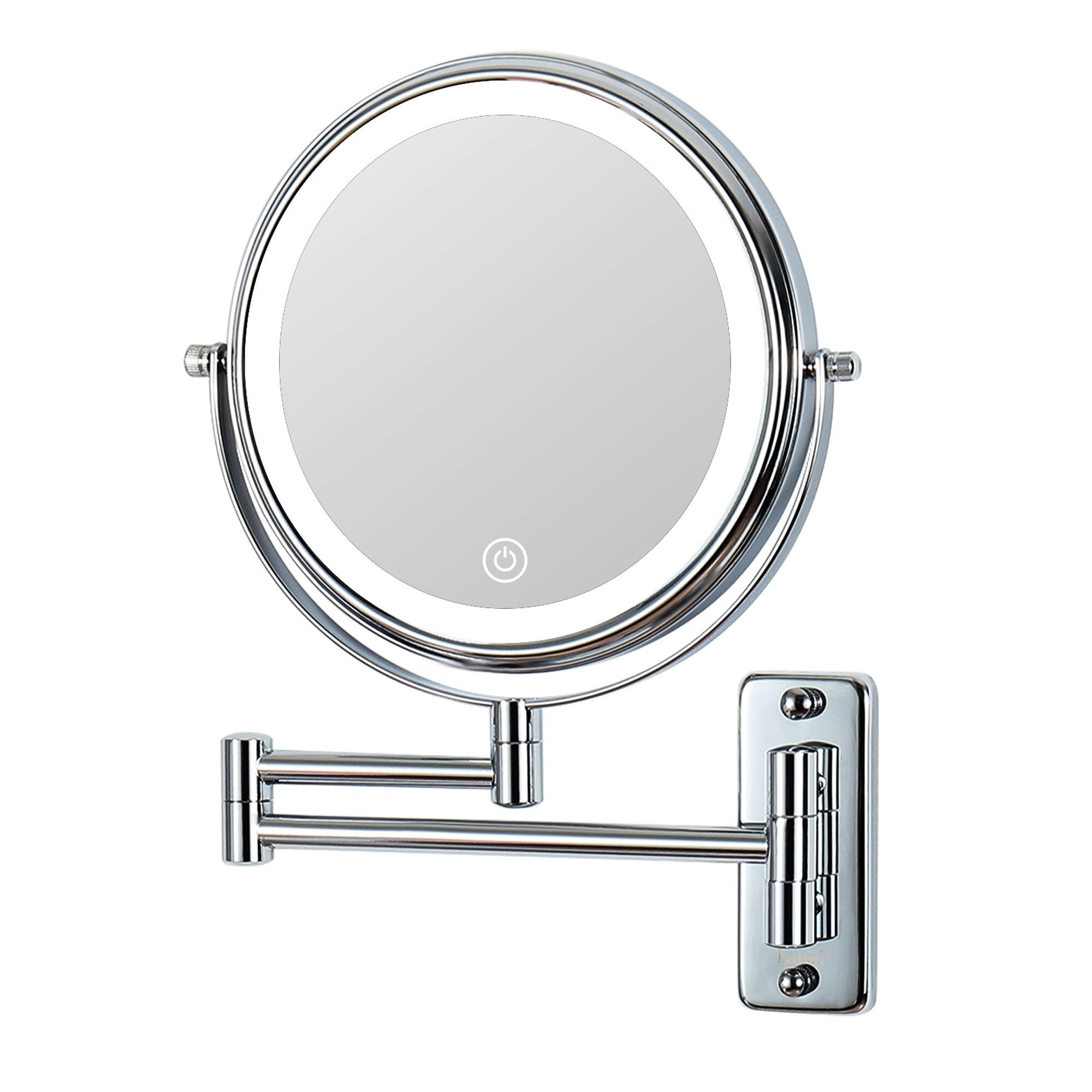 8 inch DoubleSided Wall Mounted 10X LED Magnifying Bathroom Mirror