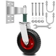 8 inch Fence Gate Wheel,Spring Loaded Heavy Duty Gate Caster Wheels for