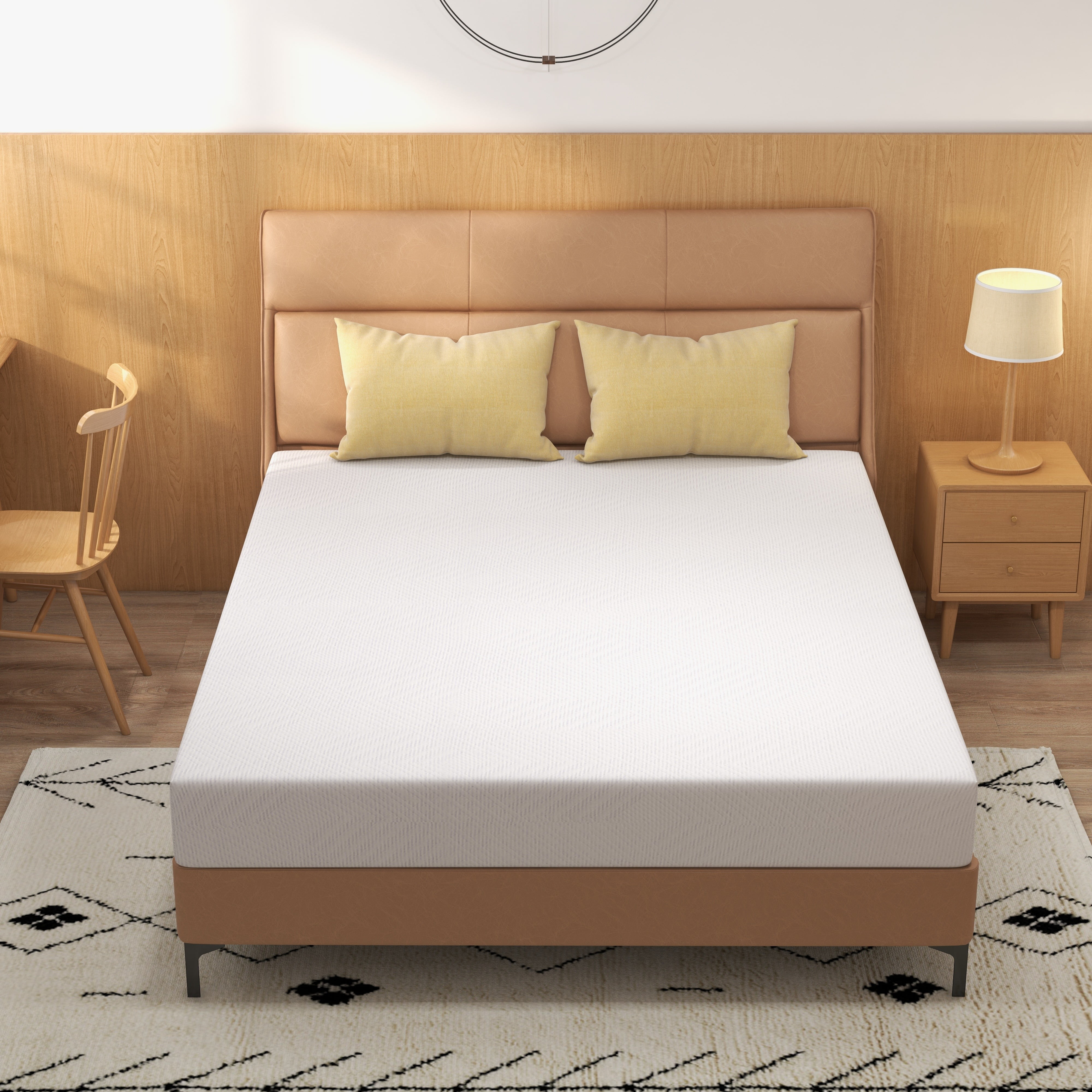 8 inch Full Size Green Tea Cooling Memory Foam Mattress in a box