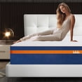 thumbnail image 1 of Beddle Queen Mattress,10 inch Cooling Memory Foam Mattress in a Box Medium Firm for Pressure Relief, 1 of 7