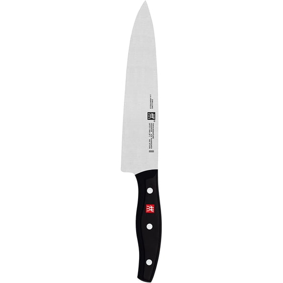 8-inch German Chef Knife, Kitchen Knife, Stainless Steel Knife, Black