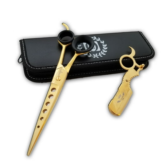 8 inch Hair dressing Scissors/shears Cutting scissor+Thinning Shears set+Razor