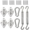thumbnail image 1 of 8" inch Hardware Kit for Sun Shade Sail Sunshine Block Canopy Perfect for Outdoor Garden, 1 of 5