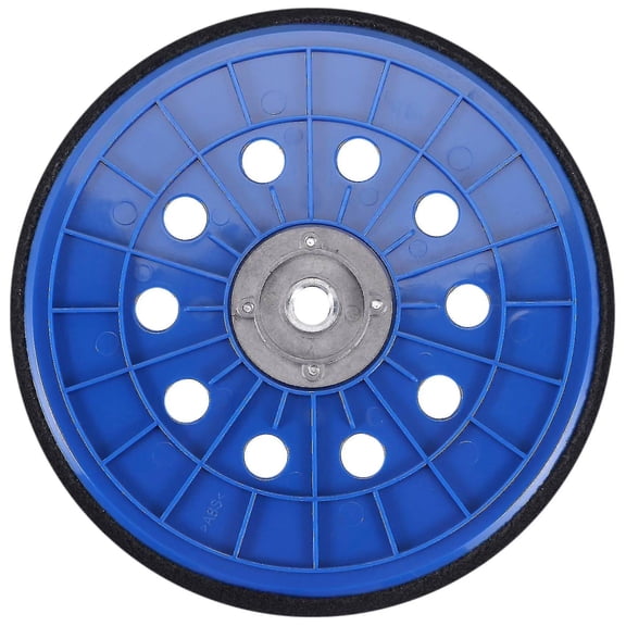 8 inch Hook and Loop Backing Plate Sanding Pad 10 Hole 14mm Thread for Drywall Sander Blue