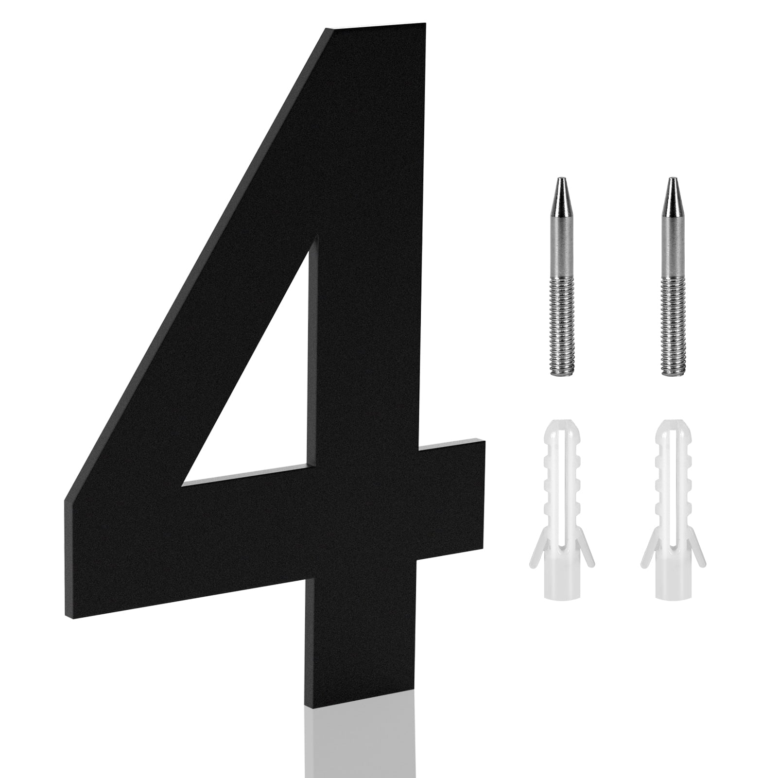 Large Address Numbers 8 inch Large Stainless Steel House Numbers, Black Modern House Address ...