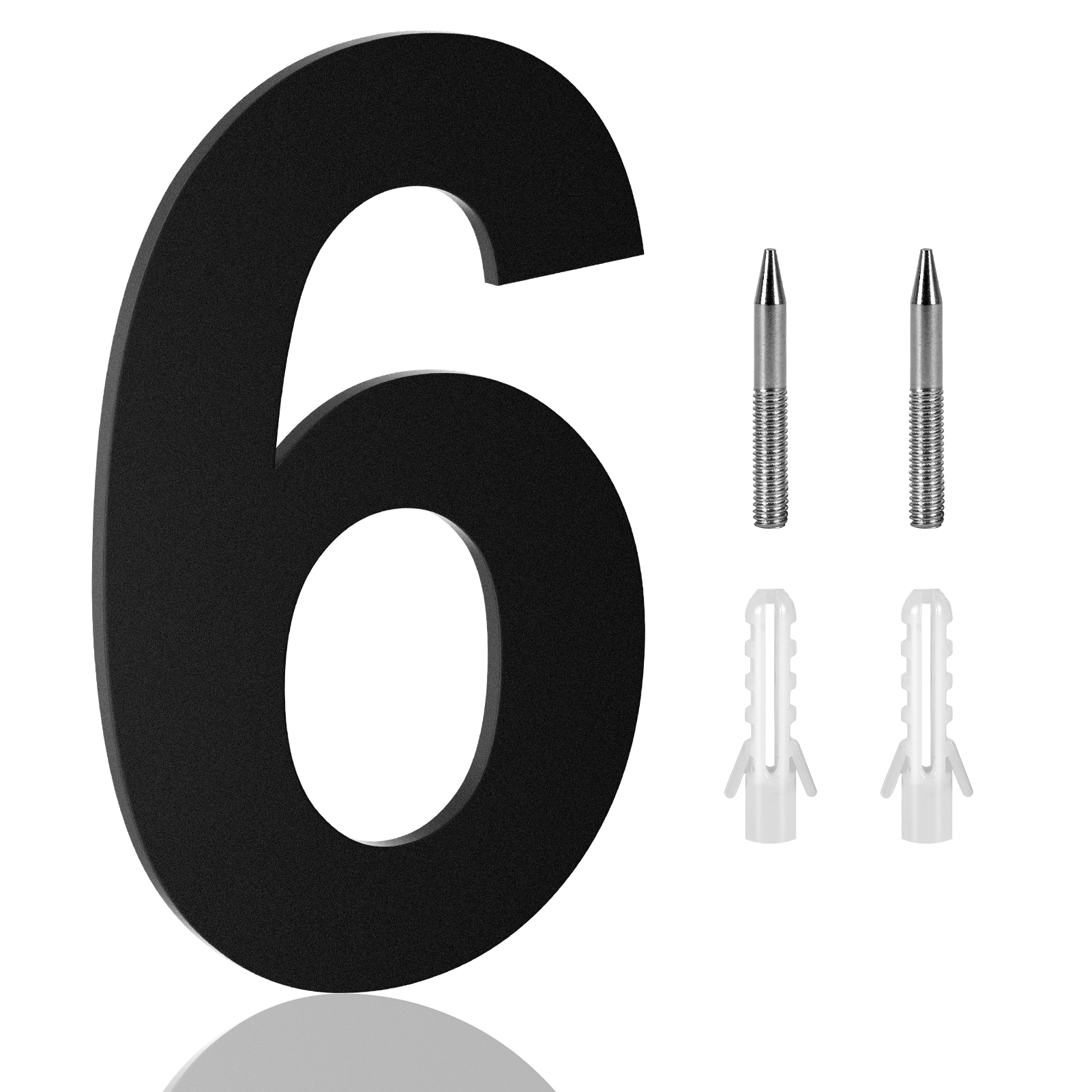 Large Address Numbers 8 inch Large Stainless Steel House Numbers, Black Modern House Address ...