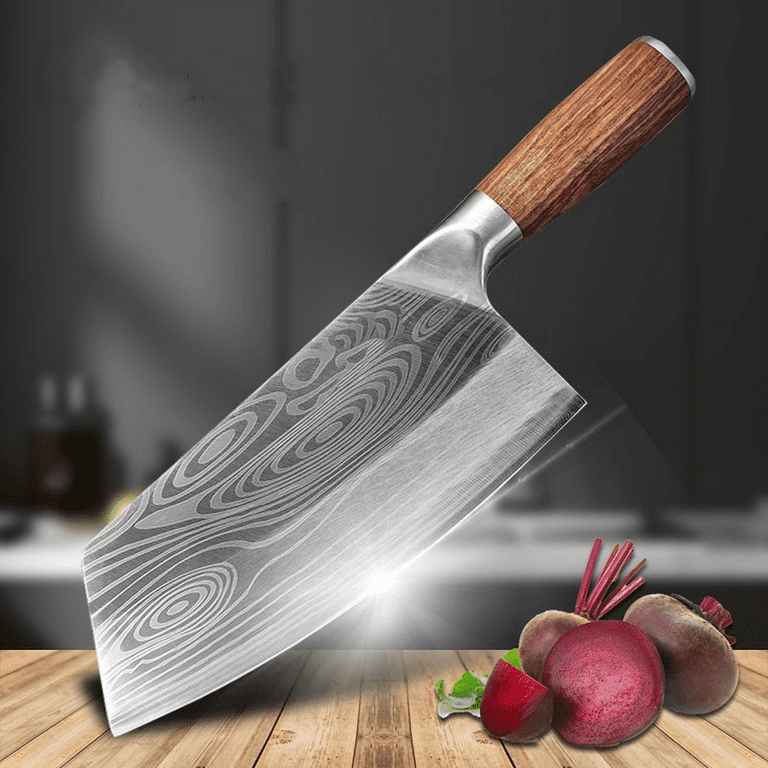 Best Kitchen Knives High Carbon Stainless Steel Wood Handle Kitchen Knife  Damascus Steel Slicing Chef Knives Ultra Sharp Wood Handle Chef Knives  Professional Chef Knife Damascus Steel Kitchen Cleaver Knife Stainless Steel