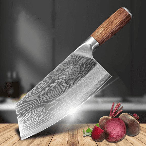 8 inch Meat Cleaver Knife ,MDHAND  Vegetable and Butcher Knife ,German High Carbon Stainless Steel,Kitchen Chef Knives with Ergonomic Handle for Home, Kitchen & Restaurant