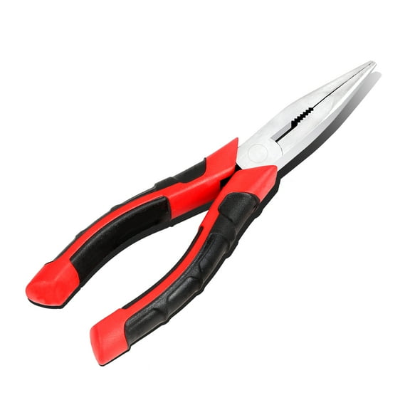 8 inch Needle Nose Plier – Alloy Steel, Interlocking Spring Wire Cutting Plier w/ Non-Slip Handle