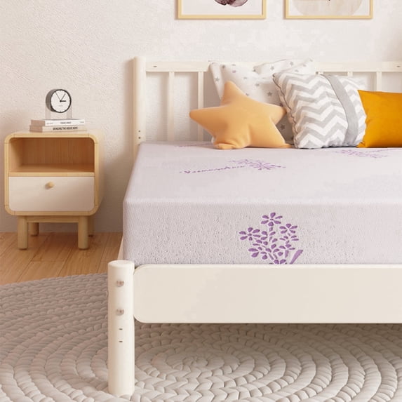 8 inch Queen Size Lavender Gel Memory Foam Mattress in a box, Medium Feeling