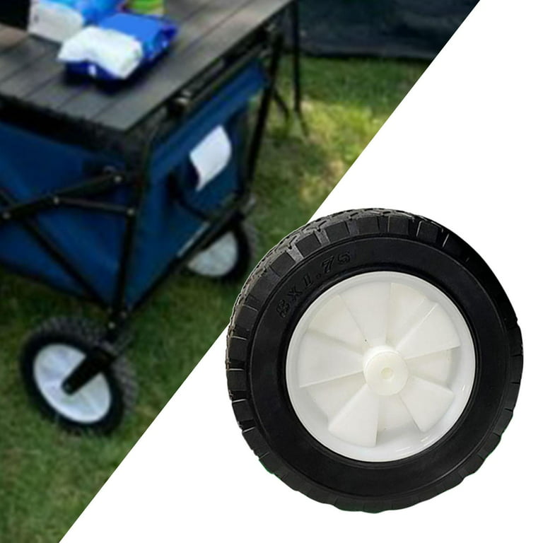 Outdoor Collapsible 7 inch Wear Resistant Replacement Wheel Wagon Camping  Cart Rubber Wheel