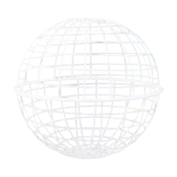 8 inch Rolling Spherical Chicken Cage Round Poultry Ball for Outdoor Exercise and Protection Heavy Duty Metal Frame Mobile Foraging Run for Backyard Farming