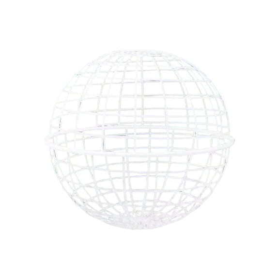 8 inch Rolling Spherical Chicken Cage Round Poultry Ball for Outdoor Exercise and Protection Heavy Duty Metal Frame Mobile Foraging Run for Backyard Farming