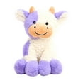 thumbnail image 1 of 8 inch Soft Cow Plush Toy Cuddly Stuffed Animal for Friends, Plush Fabric, Farm Animal Decor, Cute Birthday Gift, Huggable Cow Pillow Nursery, 1 of 5