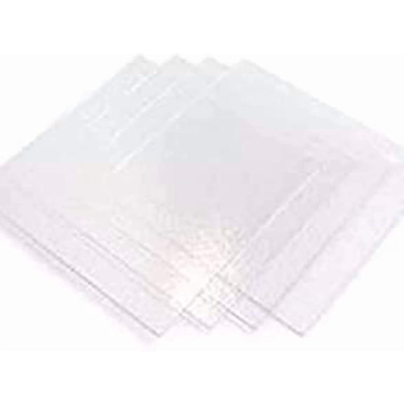 8 inch System 96 Thin (2mm) Clear Fusible Glass Squares COE 96-4 Pack by Sun and Moon Stained Glass