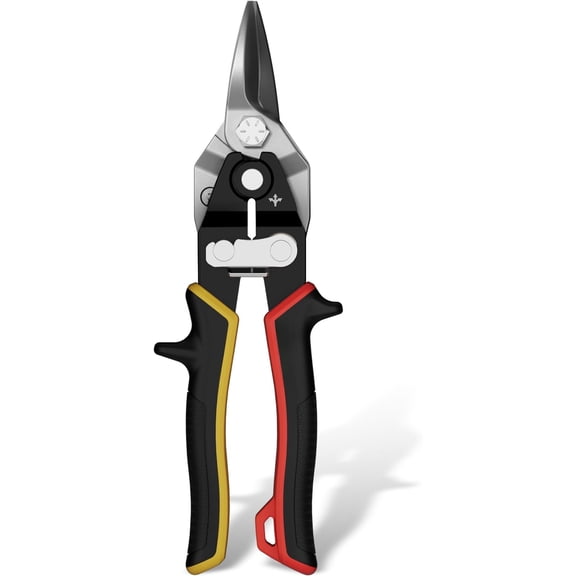 8-inch Tin Snips for   Sheet, CR-V  Aviation Snips, High Leverage Labor-saving  , Straight Cut