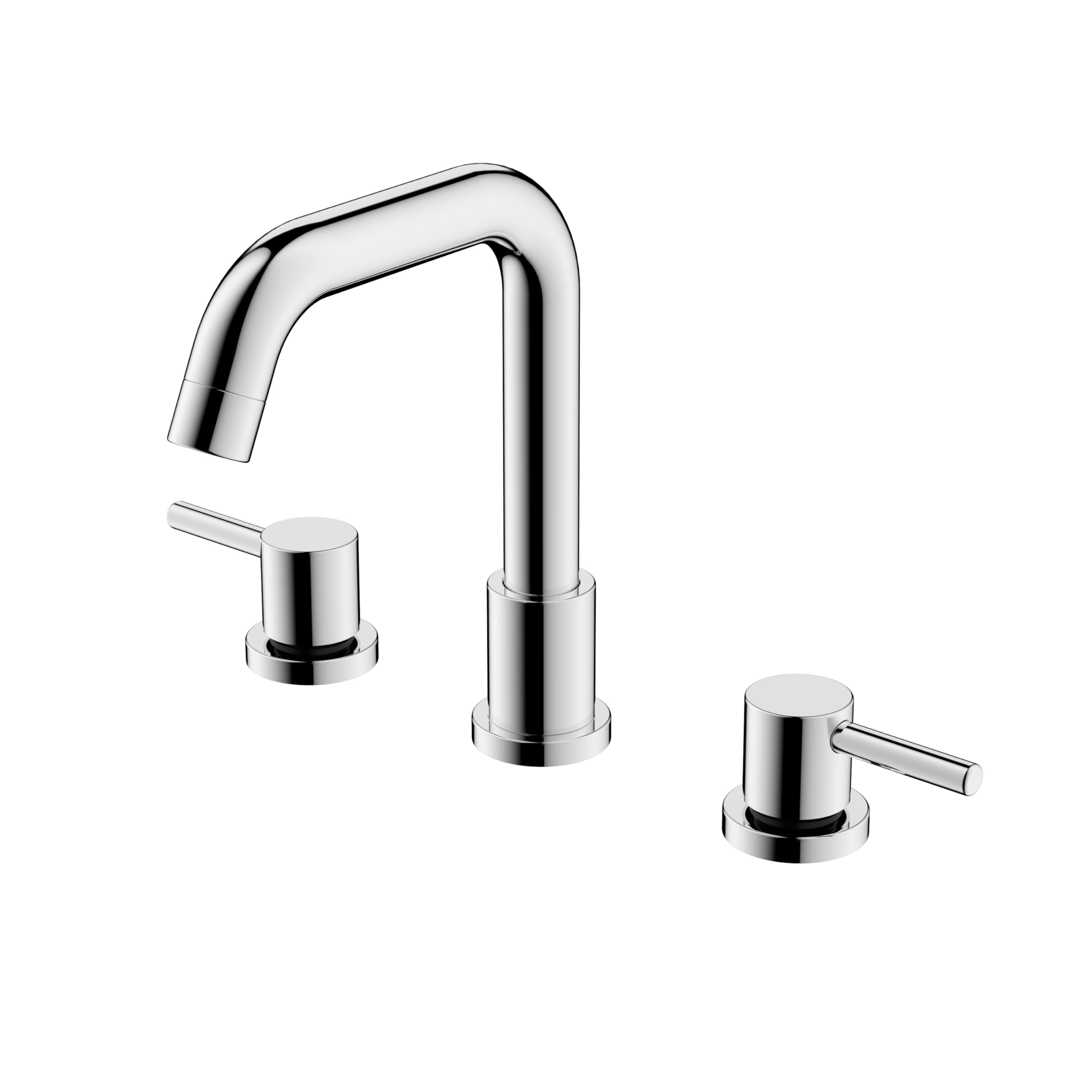 8 inch Widespread Bathroom Faucet, Bathroom Sink Faucet with Pop-up Drain and Supply Lines, Two Handles, 360 Degree Swivel Sink Faucet for Bathroom Sink Vanity RV Farmhouse Sink