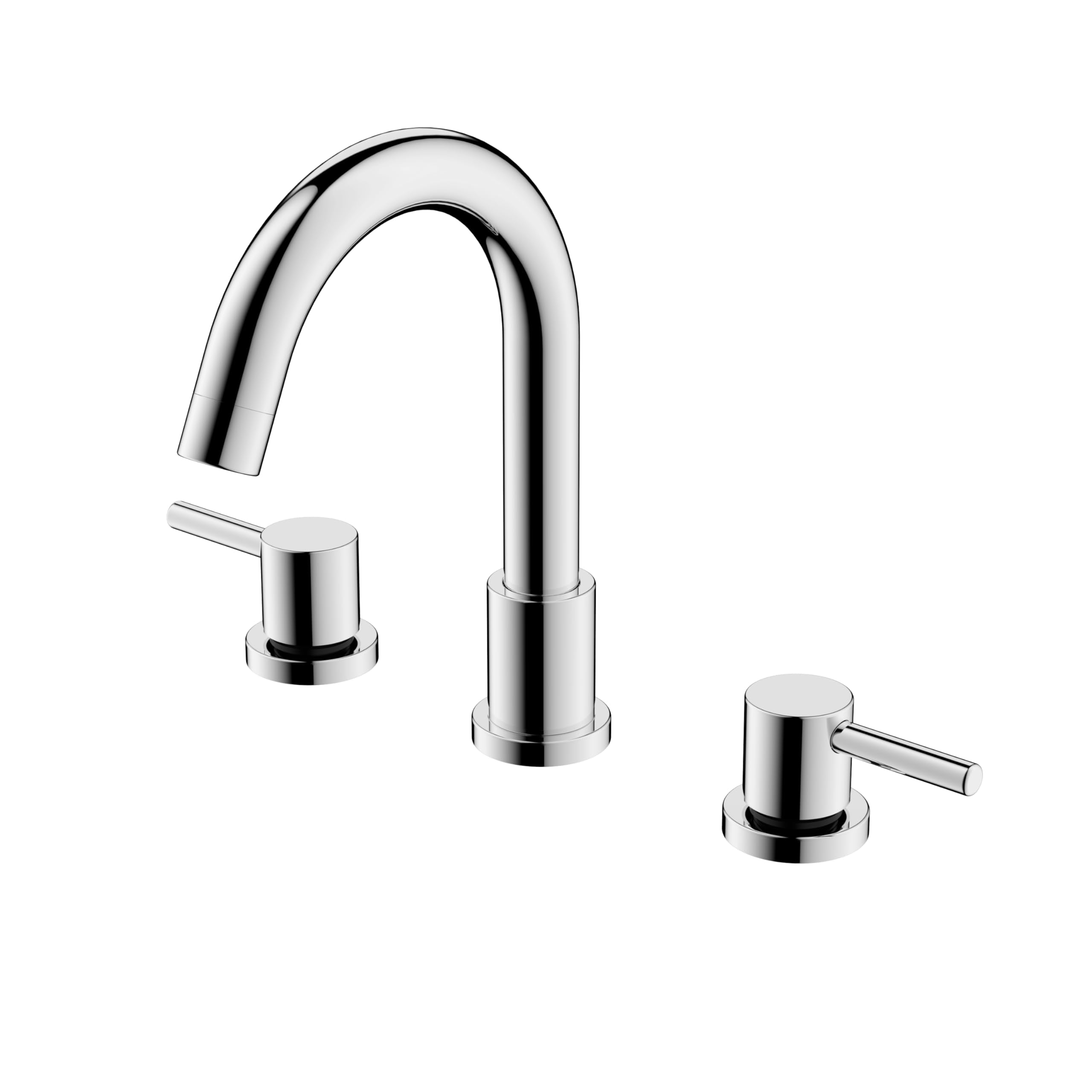 8 inch Widespread Bathroom Faucet, Bathroom Sink Faucet with Pop-up Drain and Supply Lines, Two Handles, 360 Degree Swivel Sink Faucet for Bathroom Sink Vanity RV Farmhouse Sink