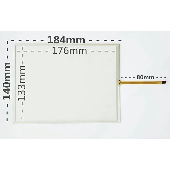 8-inch resistive touch screen 4:3 industrial control equipment 4-wire external screen touch pad 184*140mm