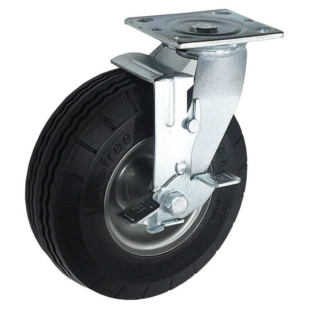 8 inch x 3 inch AFR Air/Flat Free Industrial Top Plate Caster, 1 Swivel ...