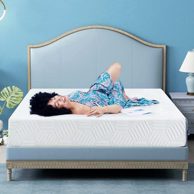 8 inches King Size Memory Foam Mattress Bed in a Box Medium Firm Made in USA