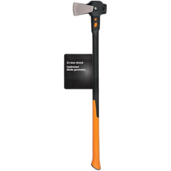 8 lb. Splitting Maul - 36" Shock-Absorbing, Comfort Grip Handle - Rust Resistant Forged Steel Blade - Wood Splitter Maul for Hardwood - Split Wood for Campfires - Bushcraft Gear