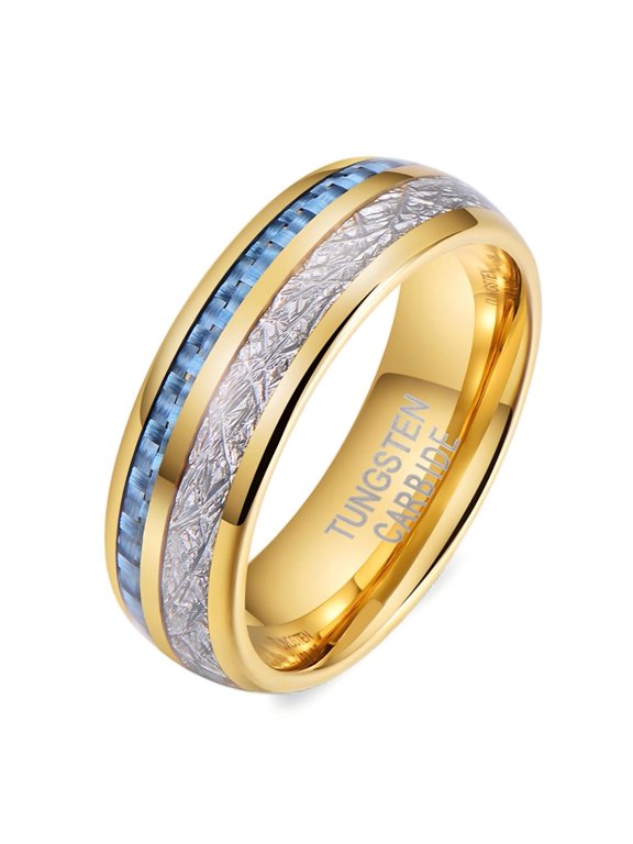 8 mm Simple Tungsten Steel Hip Hop Ring