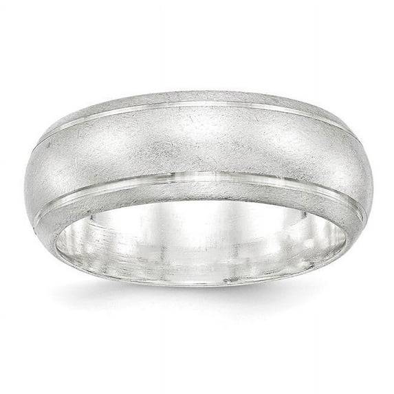 8 mm Sterling Silver Satin Band, Size 9