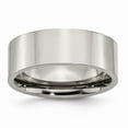 thumbnail image 1 of 8 mm Titanium Flat Polished Band, Size 8.5, 1 of 1