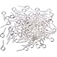thumbnail image 1 of 8 mm by Hoop 4 mm Silver Eye Screw Hooks Stainless Steel Eye Lags for Resin, Jewelry, Bead and Plastic, 100 Pieces, 1 of 2