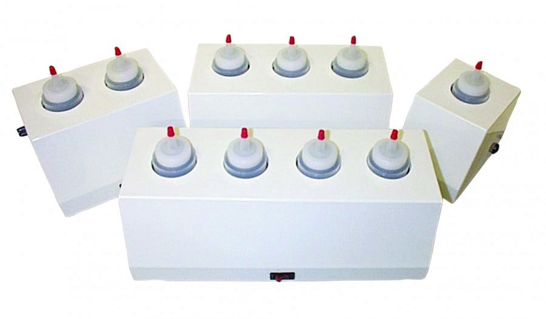 8 ounce gel warmer, 3 bottle capacity
