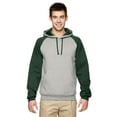 thumbnail image 1 of 8 oz. 50/50 NuBlend Colorblock Raglan Pullover Hood, 1 of 2