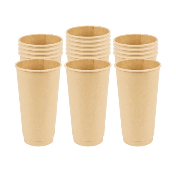 Restpresso 8 oz Black Paper Coffee Cup - Double Wall - 3 1/2" x 3 1/2" x 3 1/4" - 25 count box