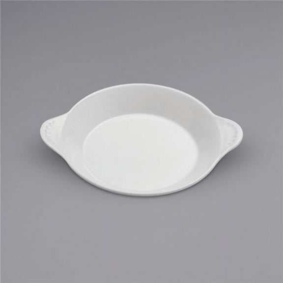 8 oz Bright White Ware Porcelain Shirred Egg Casserole Dish