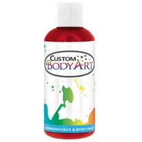 8 oz CRIMSON RED Custom Body Art Water-Based Airbrush Face and Body Paint Make-Up