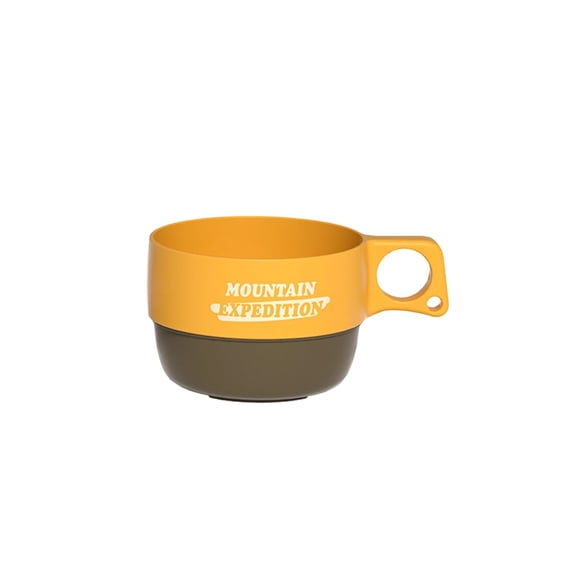 8 oz Camping Coffee Cup, Food-Safe PP Plastic Outdoor Mug with Hanging Handle for Hiking, Picnics & Home Use