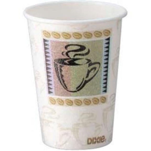 8 oz Coffee Dreams Design Dixie PerfecTouch Hot Cups - 1000 Count